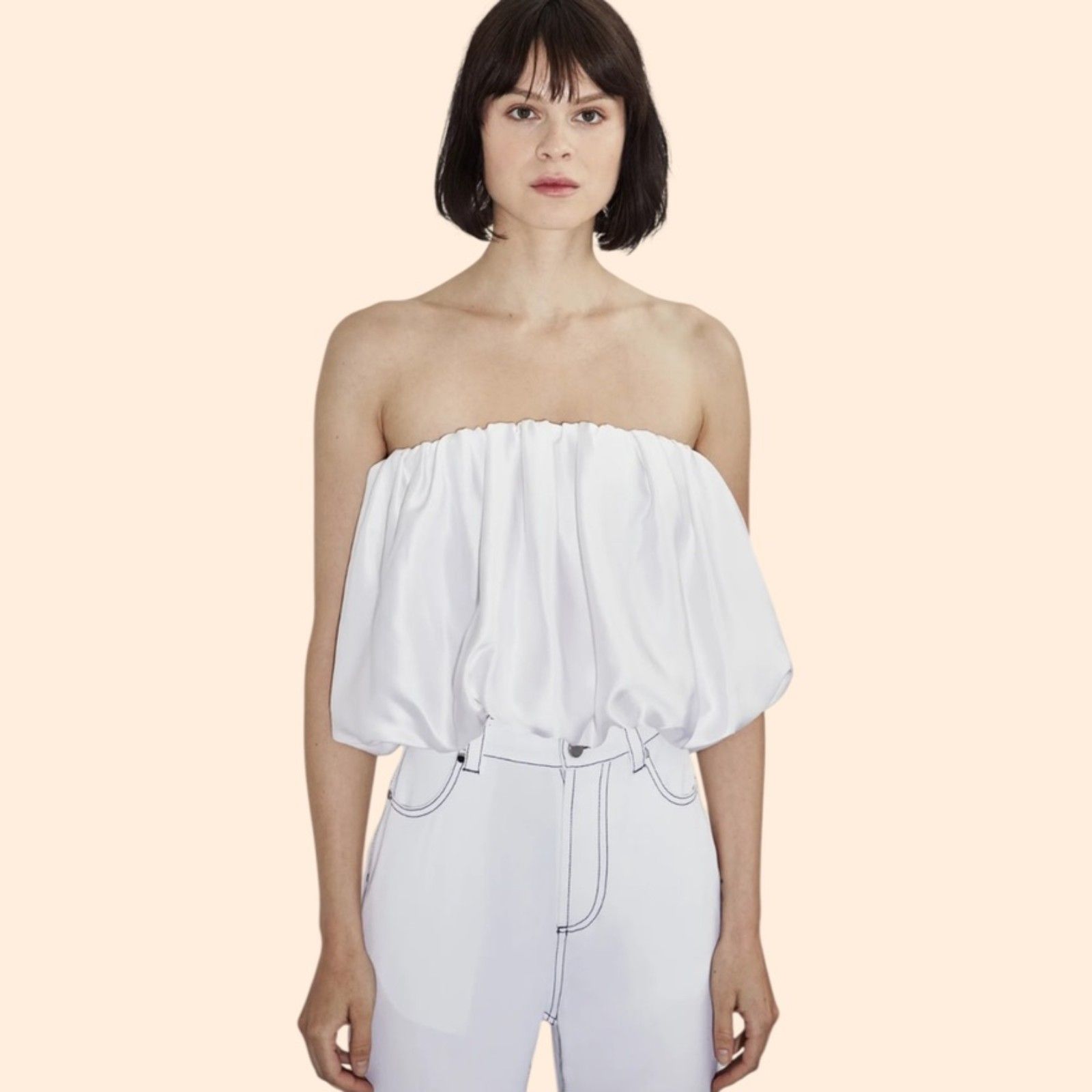 Et Ochs Scrunchie Crop Top